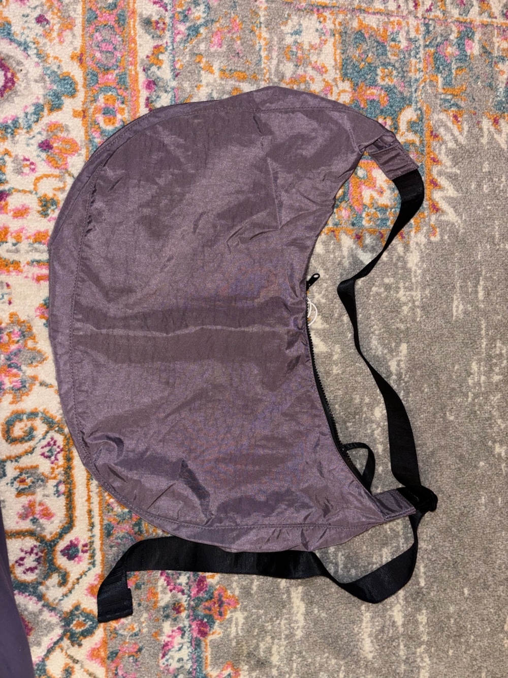 Dusty Violet Large Crescent Crossbody
